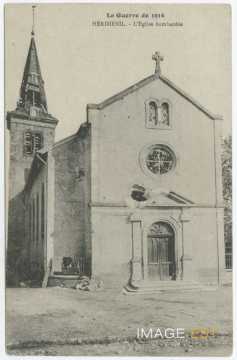 Église bombardée (Hériménil)